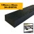 Composite Decking Joists 50 x 100mm - 3m Length WPC Composite Frame Subframe Plastic Lumber Joist Support Frame - Black